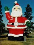 Santa holiday inflatable
