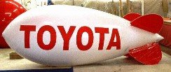 USA made advertising blimps for car dealerships.